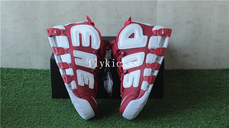 Authentic Supreme X Nike Air Uptempo Red